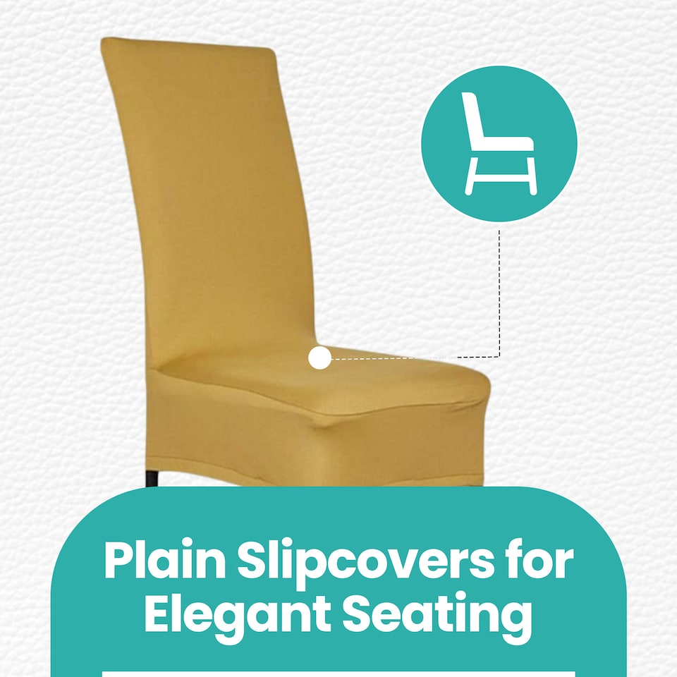 image 1 of High-Back Chair Covers, Spandex Stretch, Universal Protective Slipcover
