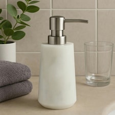 Abaska Off White Marble Lotion Dispenser