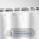 image 3 of White Polyester Shower Curtain 200 x 200 cm
