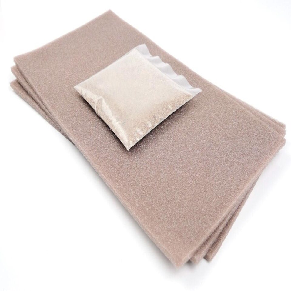 image 1 of Gaugemaster Track Brown Ballasted Underlay OO Brown Point/Crossing Kit