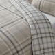 image 4 of Catherine Lansfield Kelso Check Reversible Duvet Cover Set Natural Cream | Natural | Single