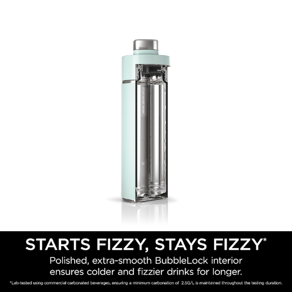 image 1 of Ninja Thirsti 700ml Travel Bottle  with BubbleLock technology Sea Glass DW2401EUUKMT
