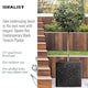 image 2 of Square Box Black Terazzo Light Concrete Garden Planter H50 L50 W50 cm, 128 ltrs Cap.