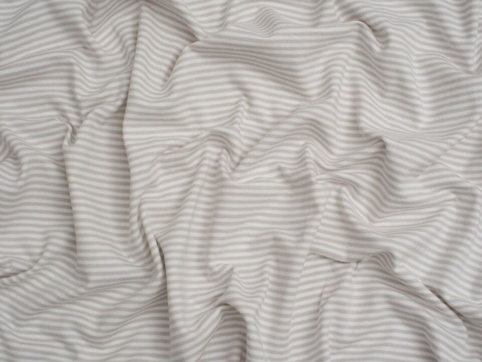 Minerva Core Range Grey Baby Soft Yarn Dyed Cotton Jersey Stretch Knit Fabric for Dressmaking, 150cm / 59" Wide - per metre