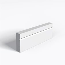 Pack of 20 (Total 20 Units) - Moisture Resistant MDF Primed 1 V Groove Architrave - 25mm (T) x 58mm (H) x 4200mm (L)