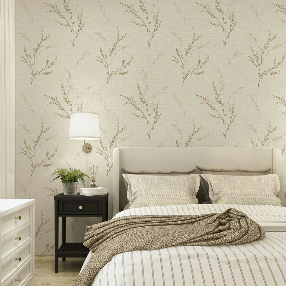 image 1 of Carmella Floral Trail Cream Cream