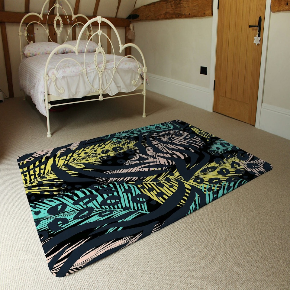 image 1 of Animal & Tropical Print (Rug) Multi | XL: 160x230cm