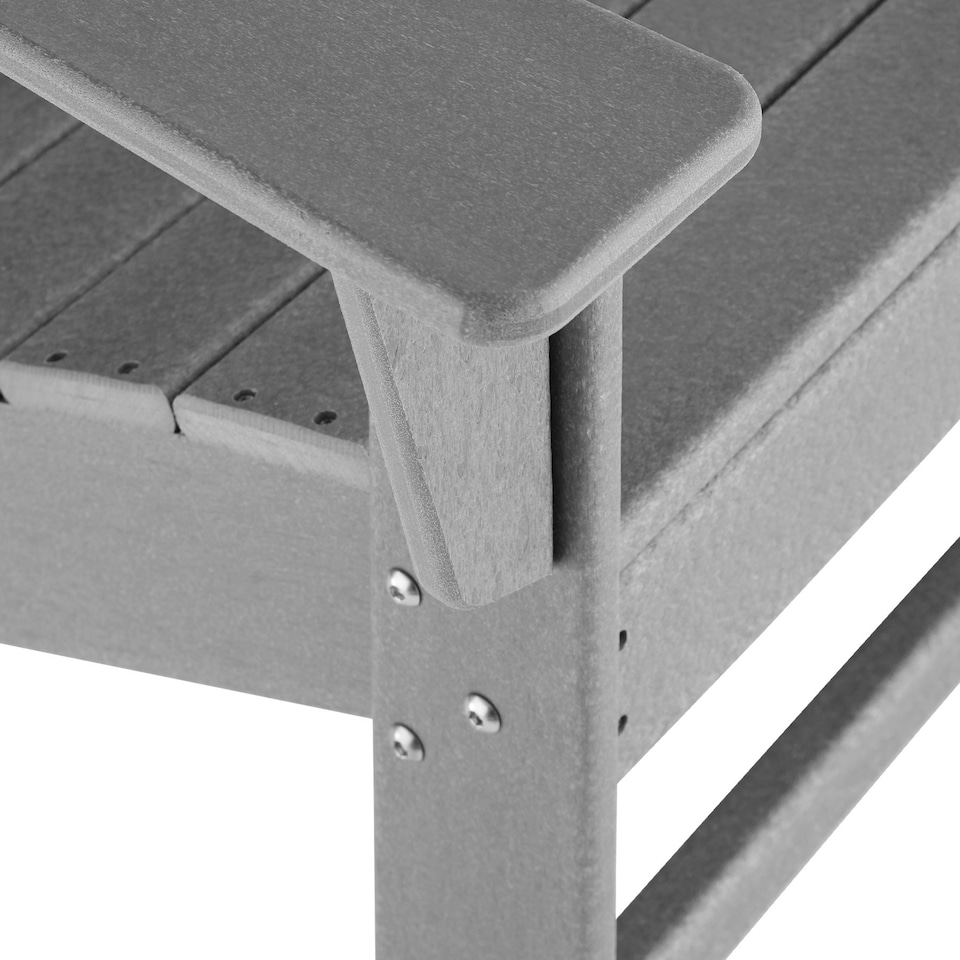 image 1 of Garden Chair - Adirondack design, high backrest, wide armrests Grey | Light Grey