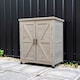 image 8 of Small Garden Wooden Storage Shed Grey