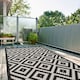 image 7 of The Rugs Outdoor Indoor Diamond Garden Patio Rug Weather Resistant Jet Washable | 100