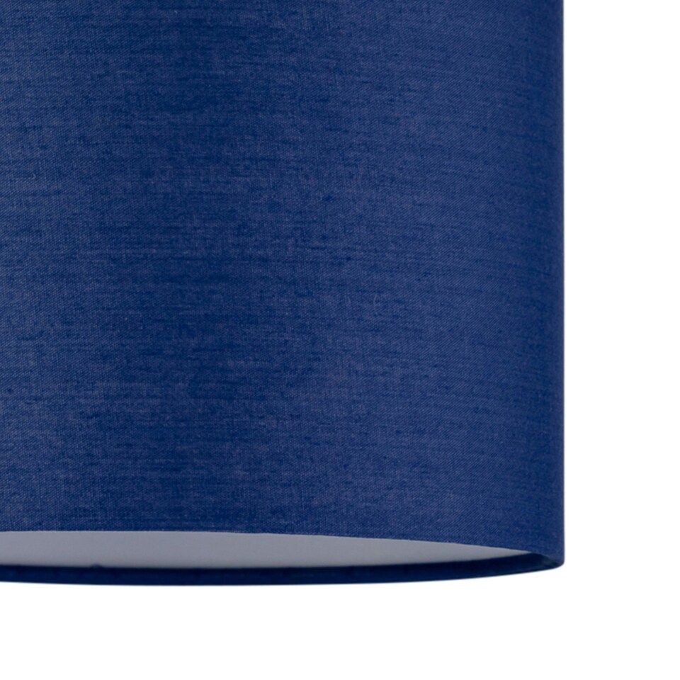 image 1 of Set of 2 Navy Blue Cotton 17cm Table Lamp Shades Blue