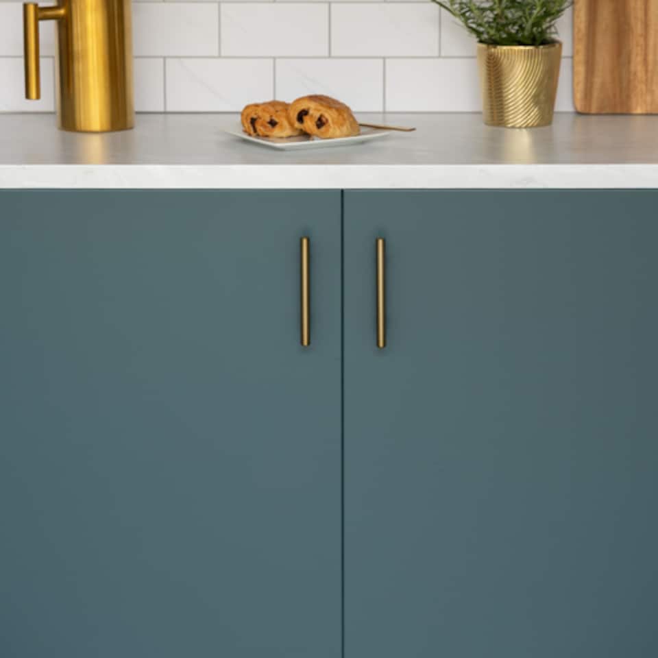 image 1 of Sticky Back Plastic Matt Mallard Green Plain Kitchen Self-adhesive Vinyl Wrap for Cupboards, Doors and Furniture 67.5cm x 2m (7 rolls) - d-c-fix
