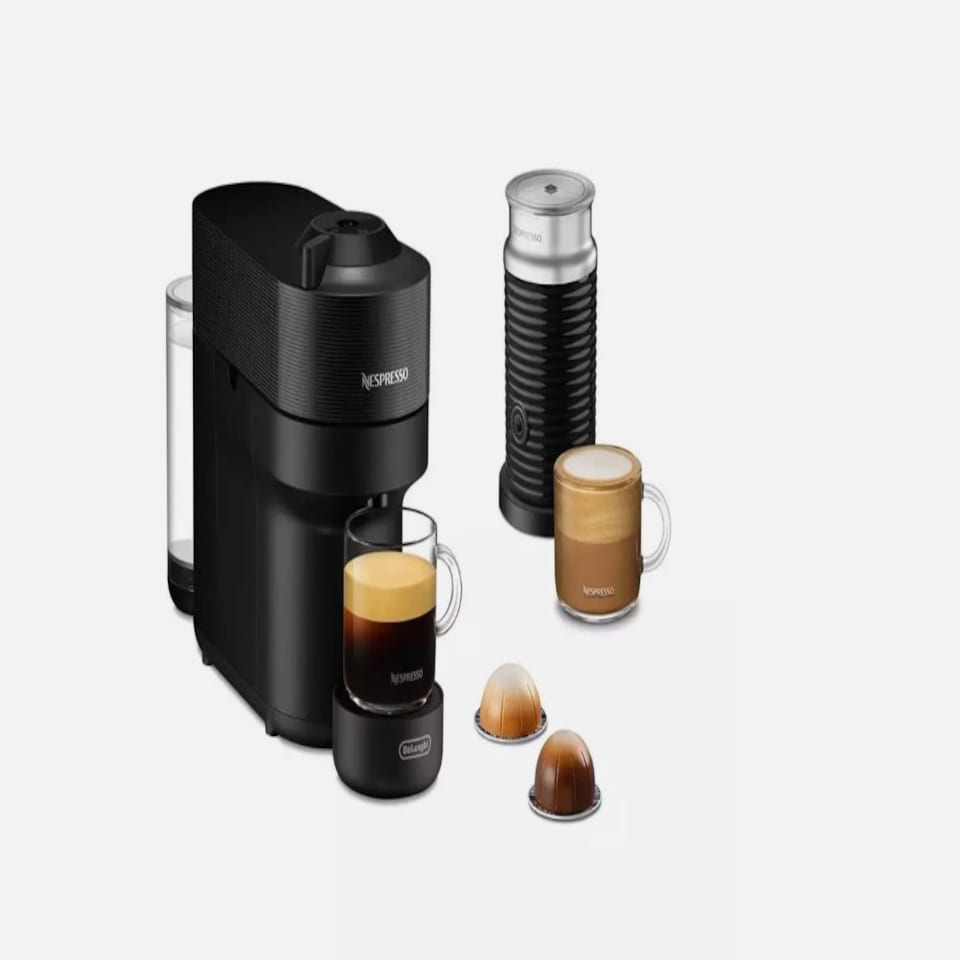 Delonghi Vertuo Pop Coffee Machine Bundle Pack Black