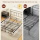 image 8 of HOMCOM 5ft Metal King Platform Bed Frame w/ Underbed Storage Headboard Black