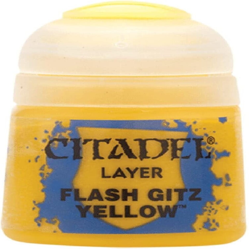 image 1 of Games Workshop Citadel Colour Layer: Flash Gitz Yellow (12ml) Paint