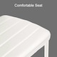 image 4 of Dining Chairs Set of 6 White Leather Kitchen Chairs White