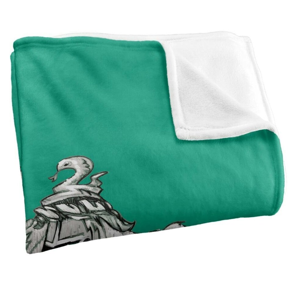 image 1 of Harry Potter Slytherin Stitched Crest Blanket - Multicoloured - One Size