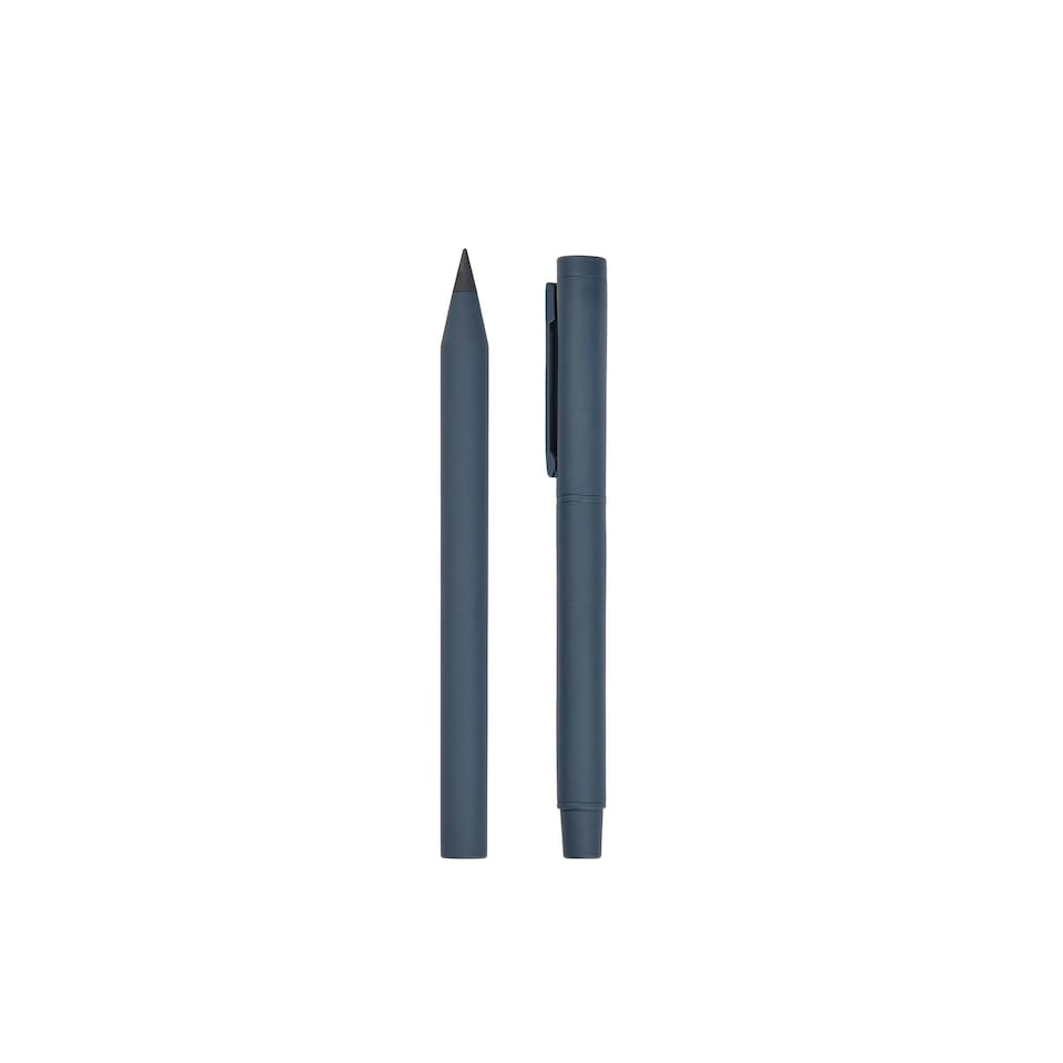 image 1 of Vinga Baltimore Pen Set (Pack of 2) - Navy - 14cm x 2.3cm x 1.5cm