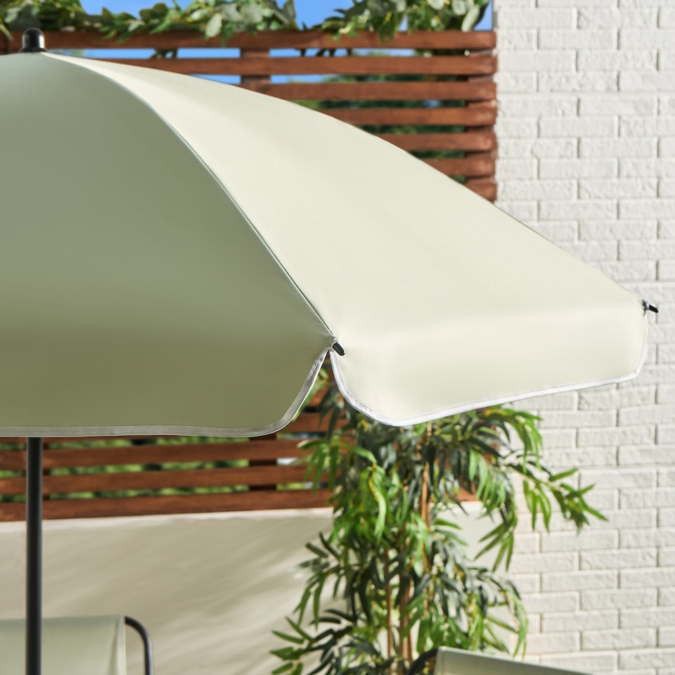 image 1 of OHS 6 Piece Patio Set Outdoor Table Chairs Parasol Garden Furniture