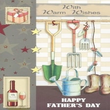 With Warm Wishes Happy Father's Day Greetings card
