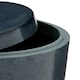 image 4 of Interiors by Premier Dark Grey Marble Effect Cotton Jar, Cotton Bud Container With Lid, Travel Ear Bud Holder, Cotton Swab Holder