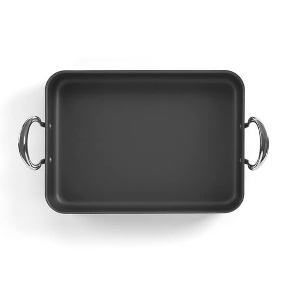 image 1 of Mermaid by Samuel Groves Hard Anodised 14" Roasting Dish With Cast Handles