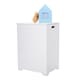 image 5 of Pendeen White Wooden Laundry Bin, Bathroom Storage Chest, Cabinet, Basket, Hamper