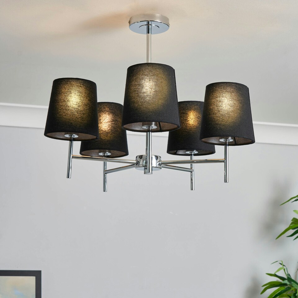 image 1 of BHS Mira 5 Light Flush Ceiling Light