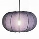image 3 of CGC Lila Navy Oval Ribbed Stretch Cotton Lampshade