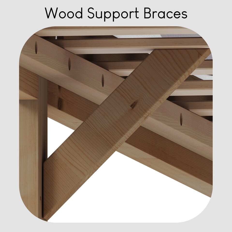 image 1 of Vida Designs Milan 5ft King Size Bed Wood Frame, Low Foot End, Pine, 150 x 200cm