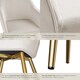 image 5 of Chair Marilyn with Velvet Cover, Gold Steel Legs and Plush Padding | Grey | taupe/gold | One Size | 6