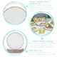 image 2 of Argon Tableware White Enamel Dinner Plates - 25.5cm - 4 Colours