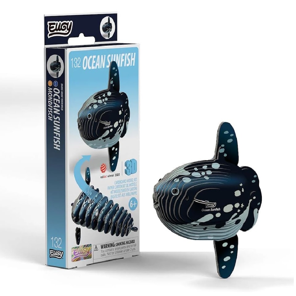 image 1 of Eugy Ocean Sunfish 3D Model Craft Kit