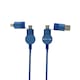 image 3 of Urban Vitamin Oakland 6-In-1 Charging Cable - Blue - One Size