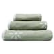 image 1 of Luxury Marrakesh Floral Geo Patterned Towels - 100% Cotton Green | Sage Green | Bath towel