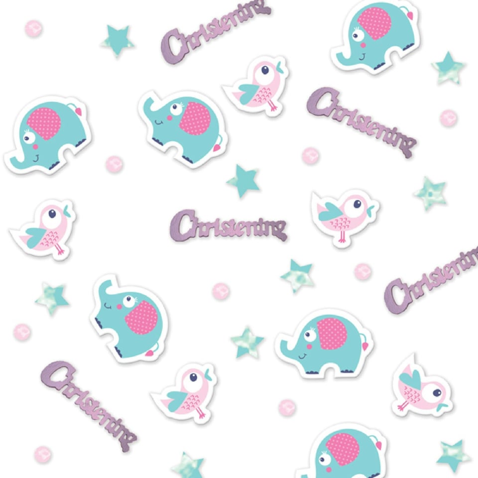 Amscan On Your Christening Day Confetti - Pink - 14g