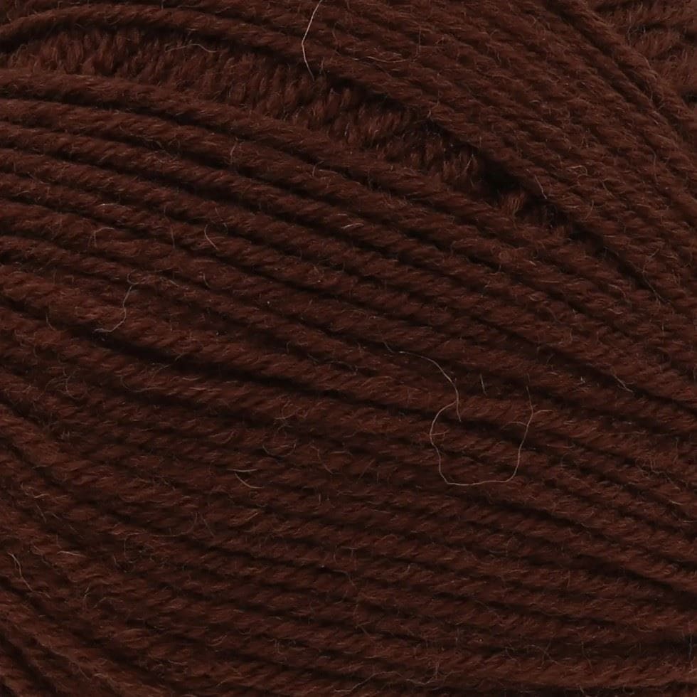 King Cole Brown Luxury Merino DK Yarn (Value Pack 12 x 50g Balls) For Crochet, Knitting - 140m per ball