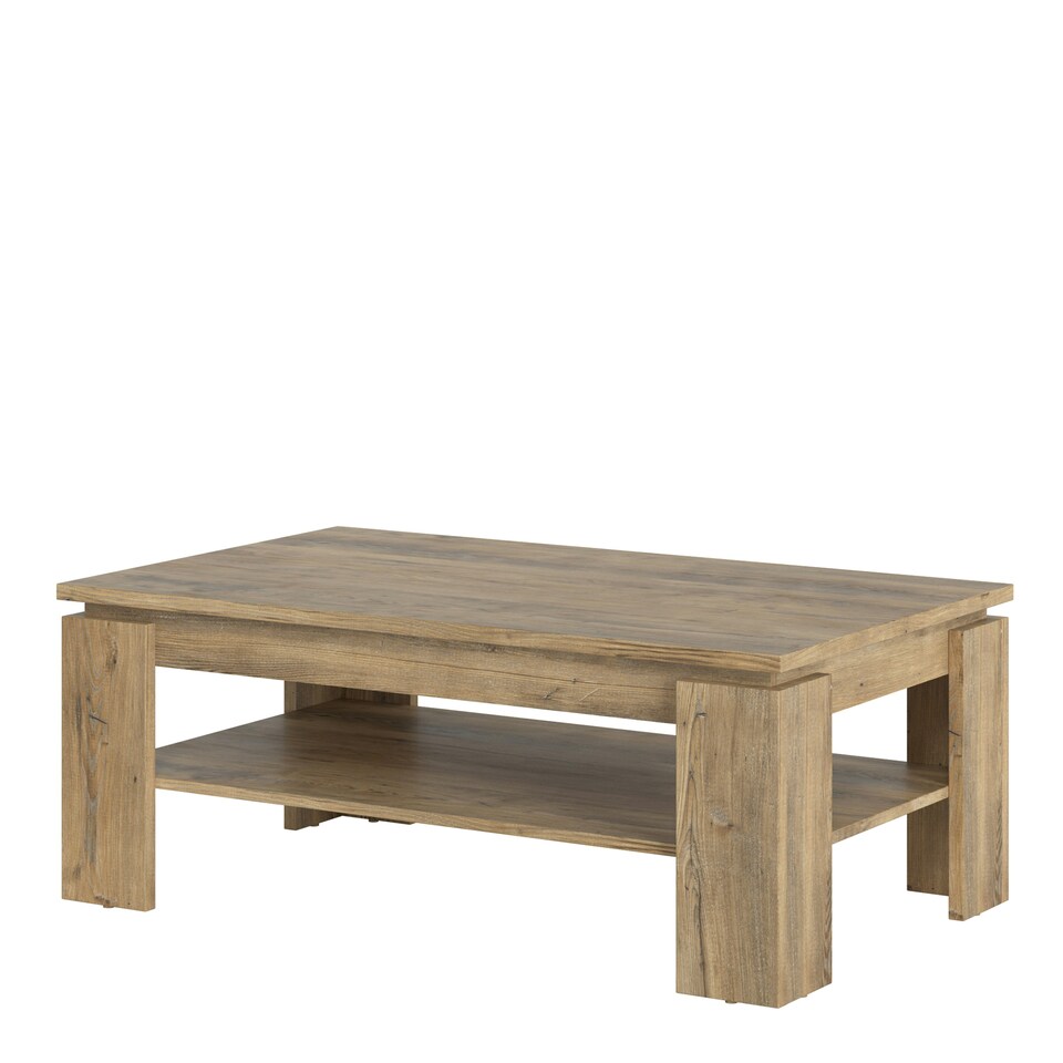 image 1 of Rapallo Large Coffee Table in Chestnut and Matera Grey