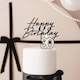 image 2 of Black & White 30th Birthday Elegant Milestone Candle 5.5cm | Black