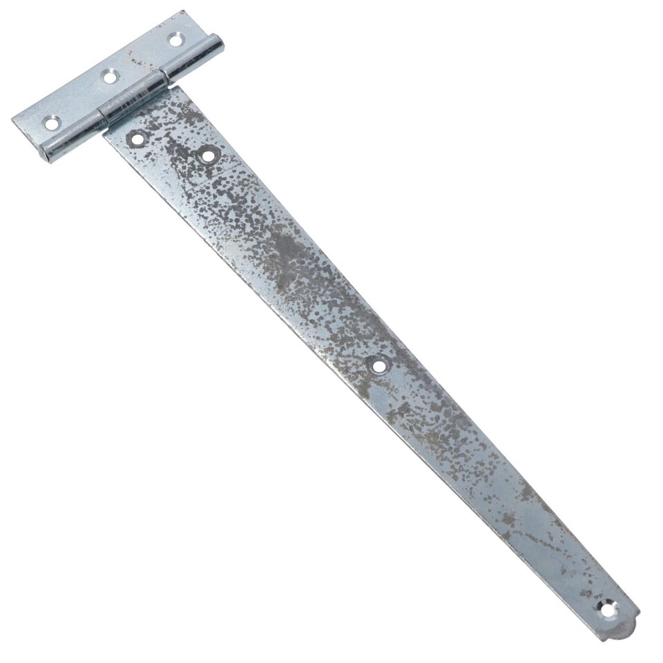 image 1 of 12in / 300mm Heavy Duty T Tee Hinges For Shed + Garden Gates Zinc Plated 6pc