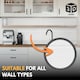 image 5 of NOVECRAFTO Faux Wood Wall Panels – White Wood Grain – 6 PVC Sheets – Tongue & Groove Design – 2.76m² (29.76sqft) – Moisture-Resistant Cladding