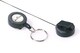 image 1 of Durable Secure Retractable Keyring Badge Reel for IDs & Keys | 10 Pack | Black