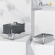 image 5 of PawHut Stainless Steel Cat Litter Box, Enclosed Metal Litter Tray, Dark Grey Grey | One Size