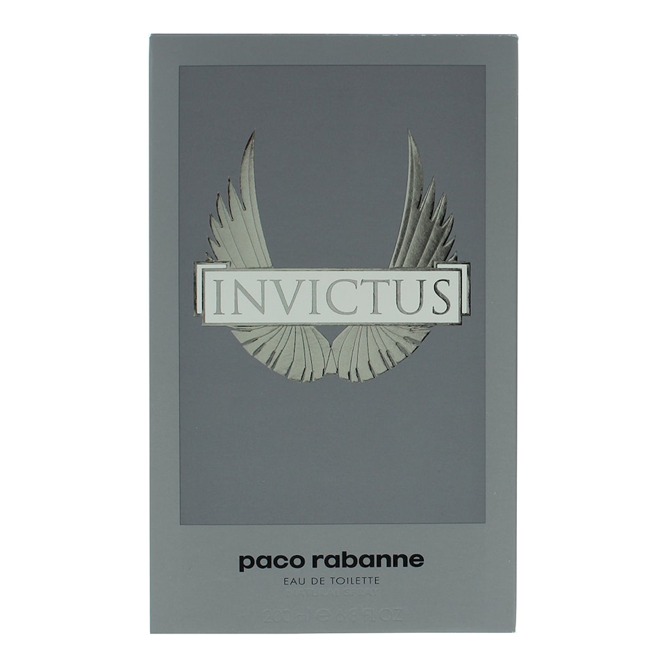 image 1 of Paco Rabanne Invictus Eau de Toilette 200ml Spray for Him | Grey | Multi | 200ml
