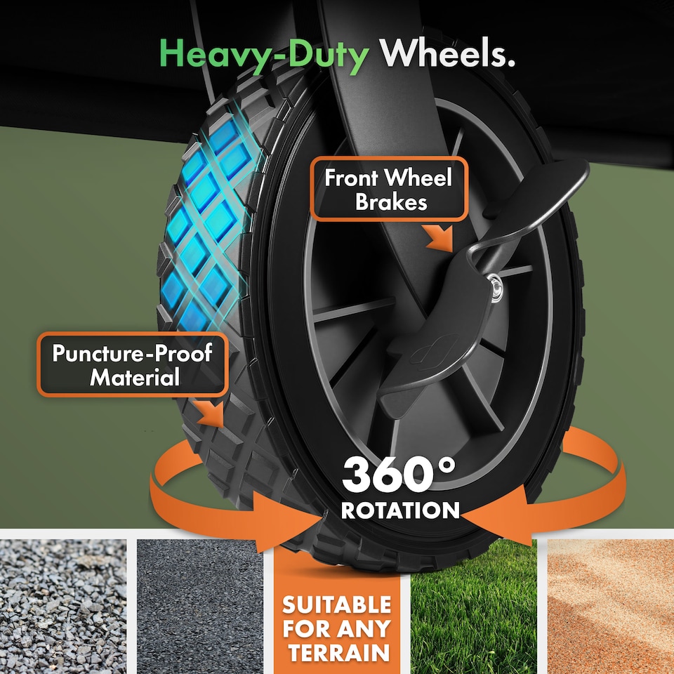 image 1 of VonHaus 120L Festival Cart on Wheels