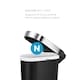 image 6 of Simplehuman 40L Slim Pedal Kitchen Bin with Liner Rim, Black Plastic