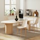 image 10 of HOMCOM Dining Chairs Set of 4 w/ Curved Back, Steel Legs | Multi