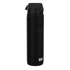 Leak Proof 1 Litre Water Bottle, BPA Free, 1000ml (32oz) | Black | Black | 1L