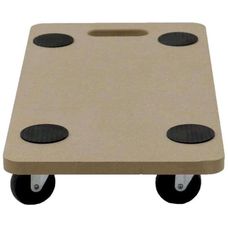 image 1 of 200kg Wheeled Platform Dolly Furniture Mover Transport Roller Trolley Castor