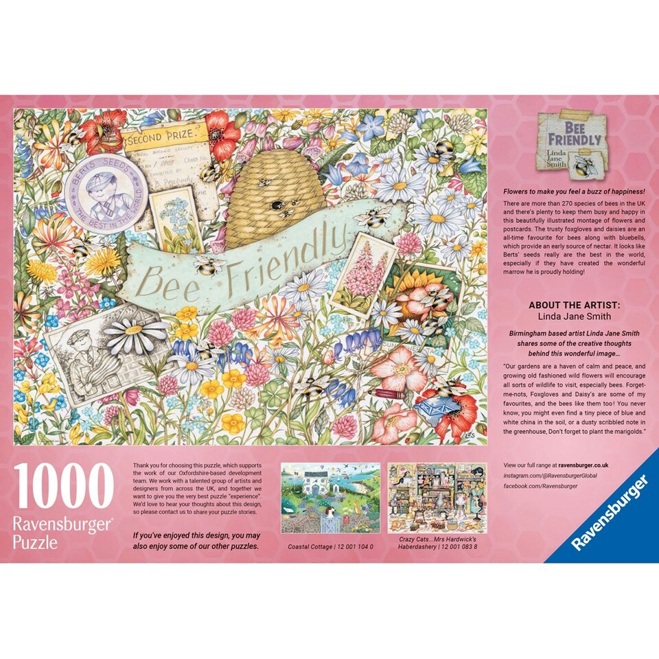 image 1 of Ravensburger Bee Friendly 1000 Piece Jigsaw Puzzle